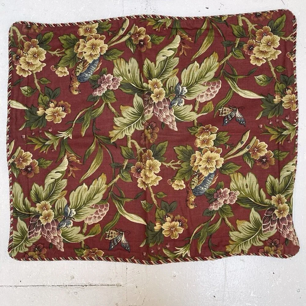 Waverly Garden Room Floral Manor Pillow Sham 25 x 30 In Cottage Farmhouse Set 2